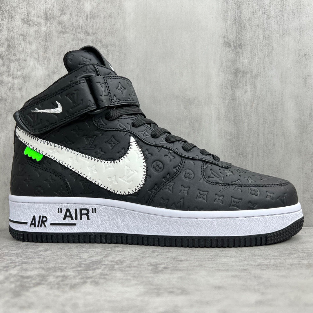 Louis Vuitton X Nike Air Force Blackwhite